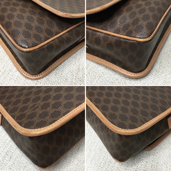 Authentic Celine brown crossbody bag Macadam pattern - Picture 10 of 16